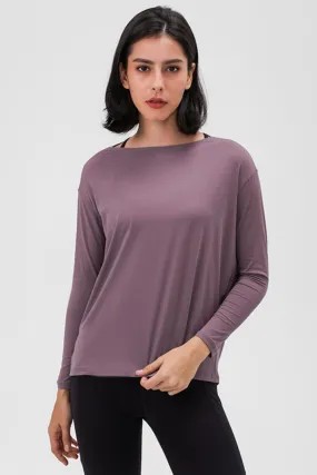 Loose Fit Long Sleeve Active Top