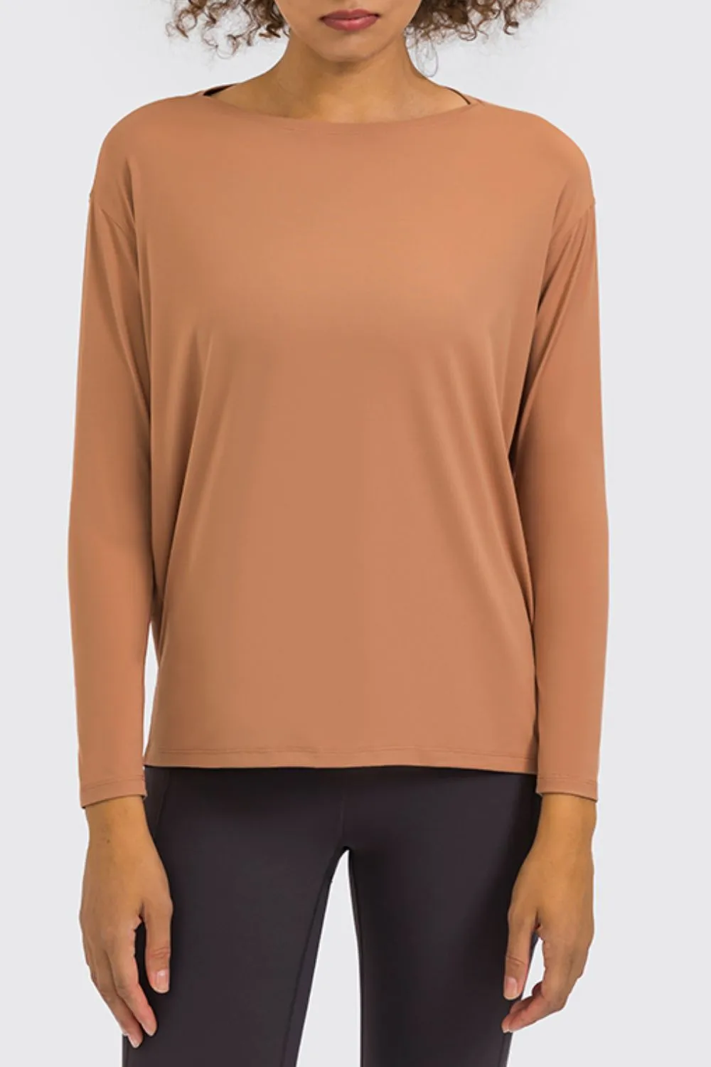 Loose Fit Long Sleeve Active Top