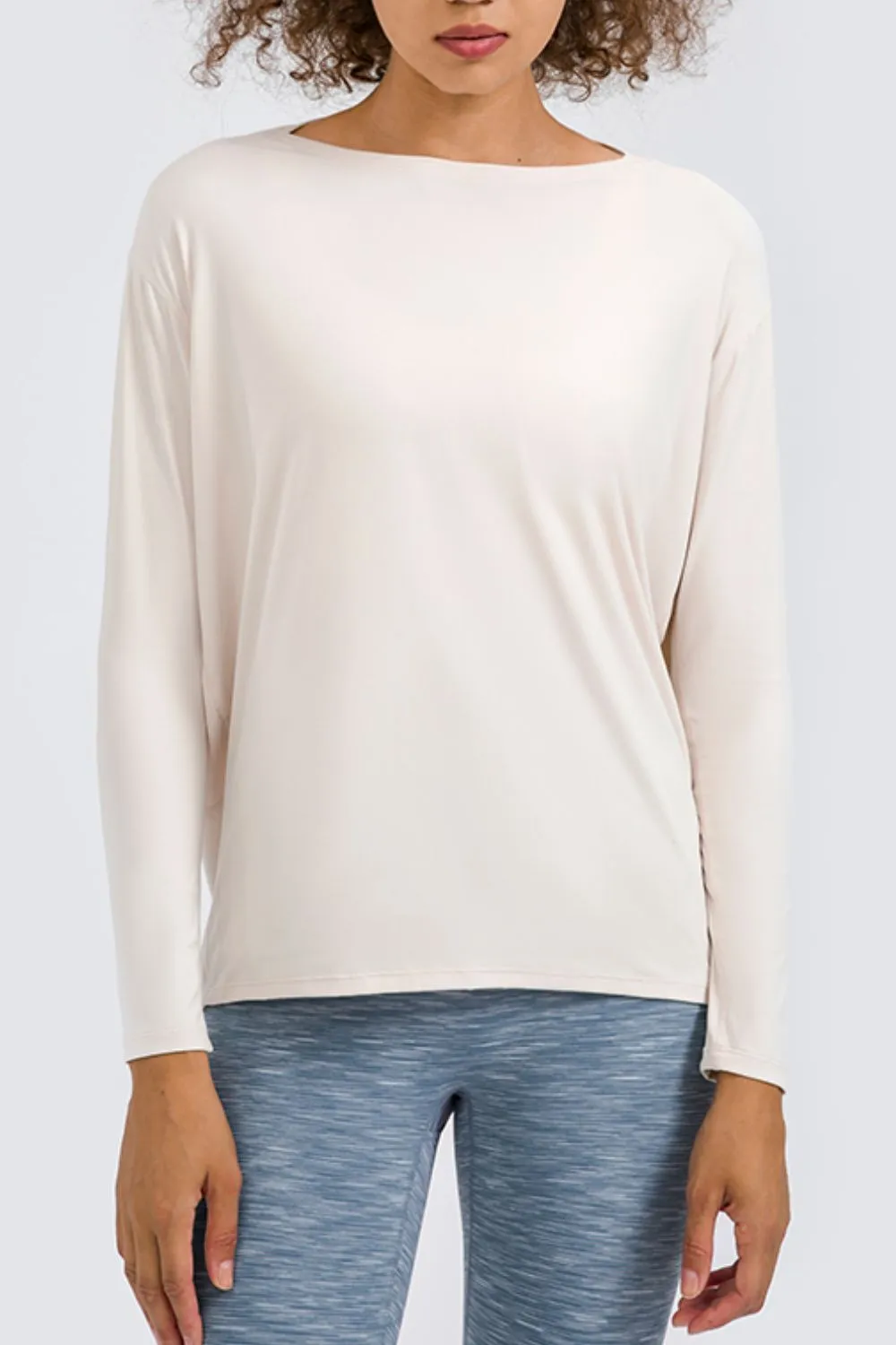 Loose Fit Long Sleeve Active Top