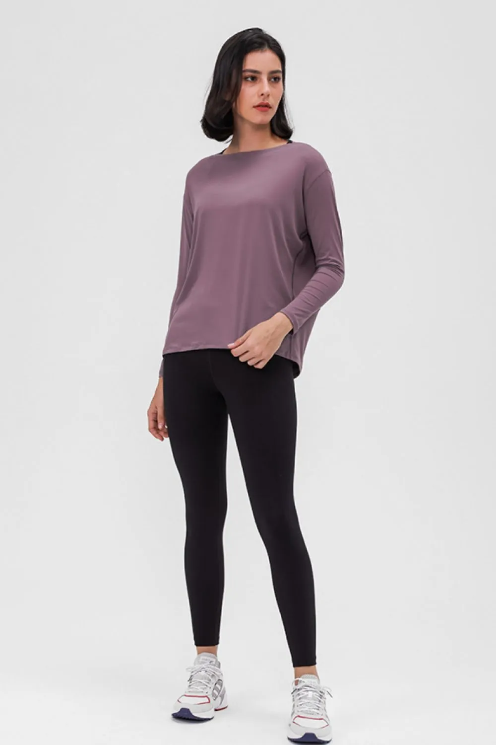 Loose Fit Long Sleeve Active Top