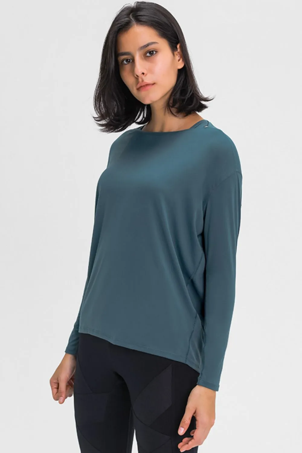 Loose Fit Long Sleeve Active Top