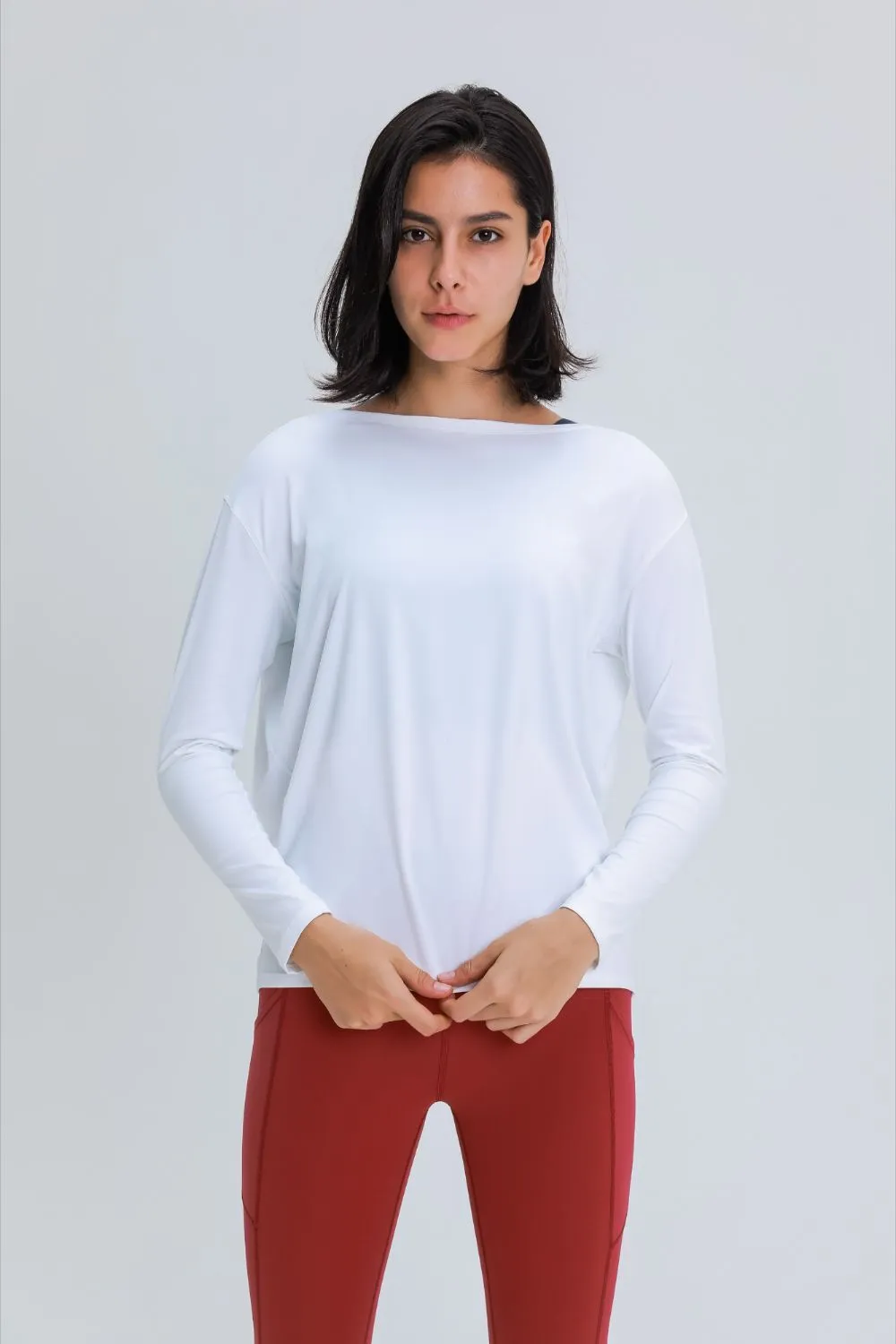 Loose Fit Long Sleeve Active Top