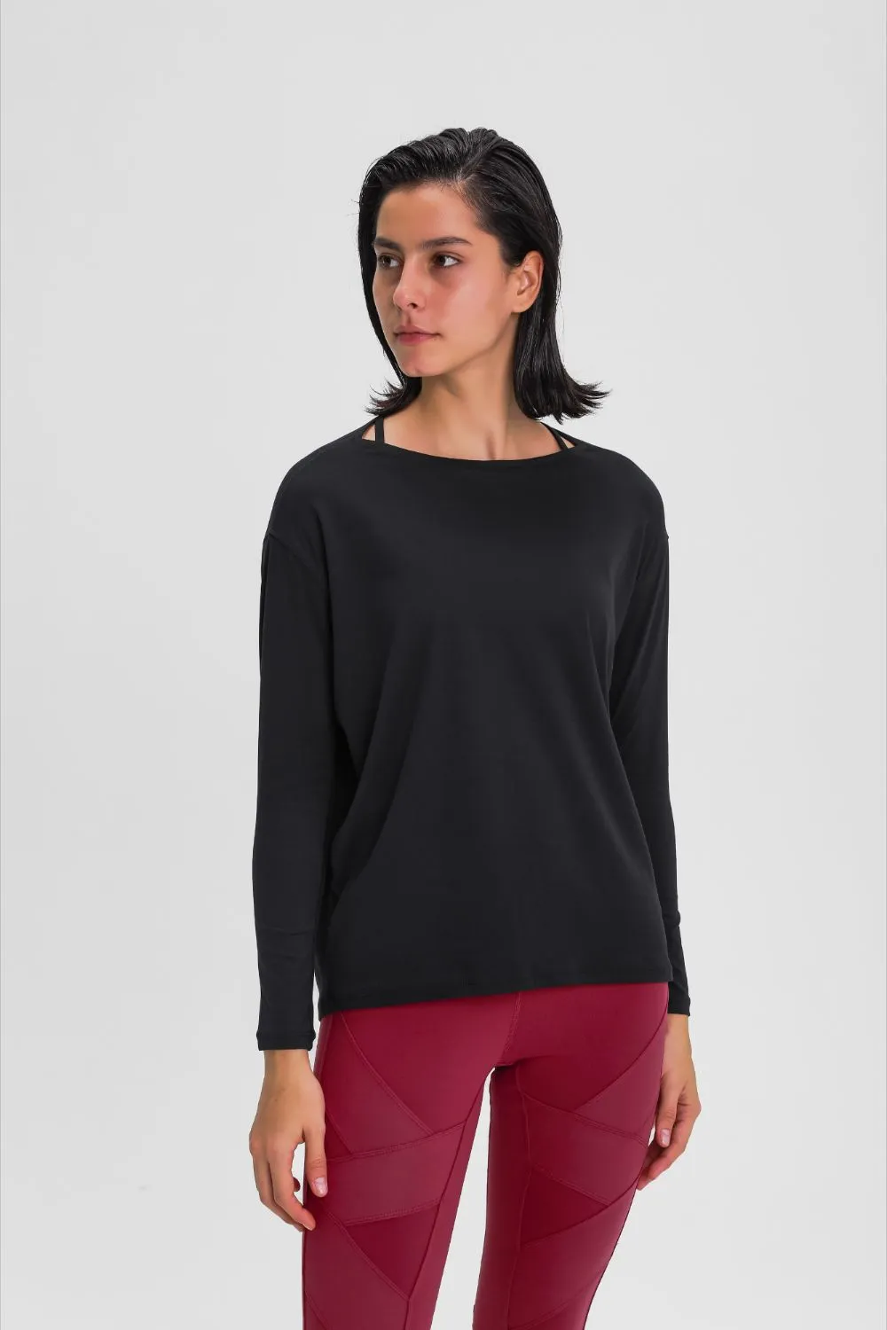 Loose Fit Long Sleeve Active Top