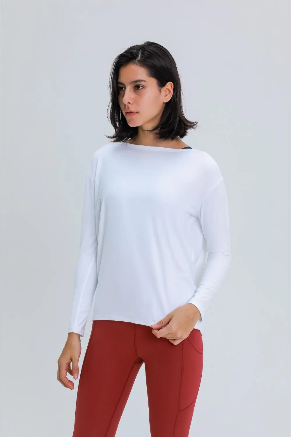 Loose Fit Long Sleeve Active Top