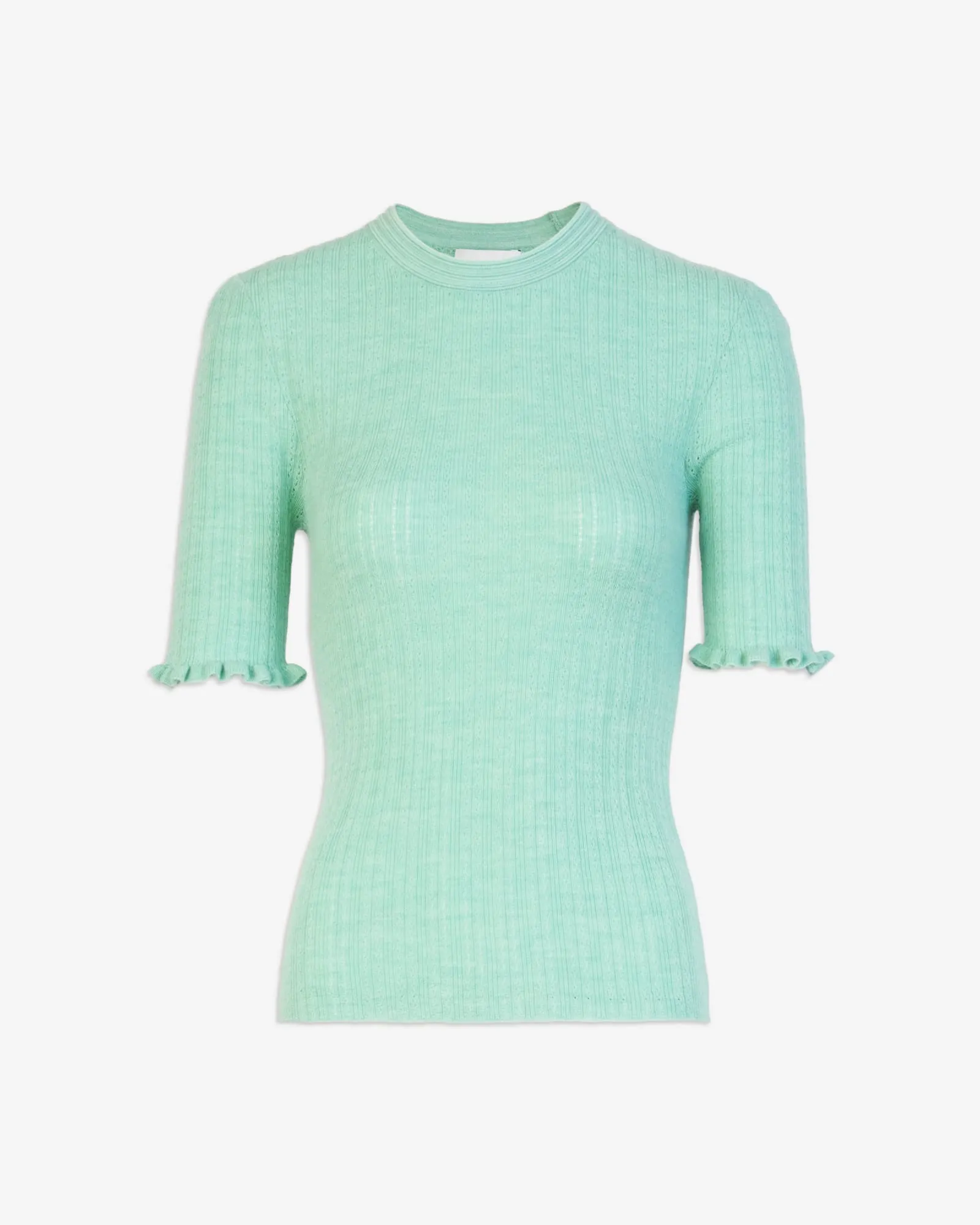 Molly Knit Top | Mint Heather