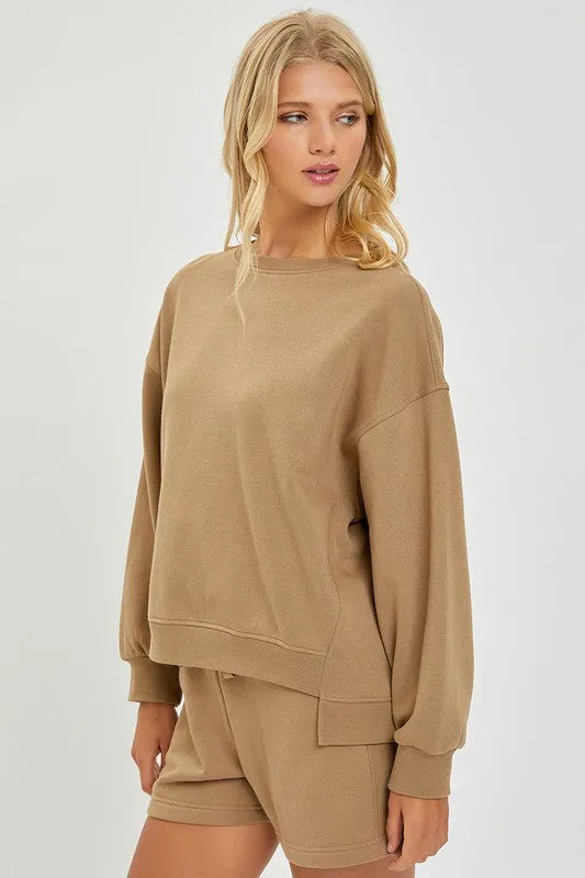 Oversized Step Hem Shirts