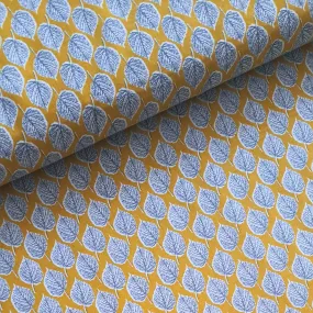 Printed Cotton Lawn - Mustard Leaves