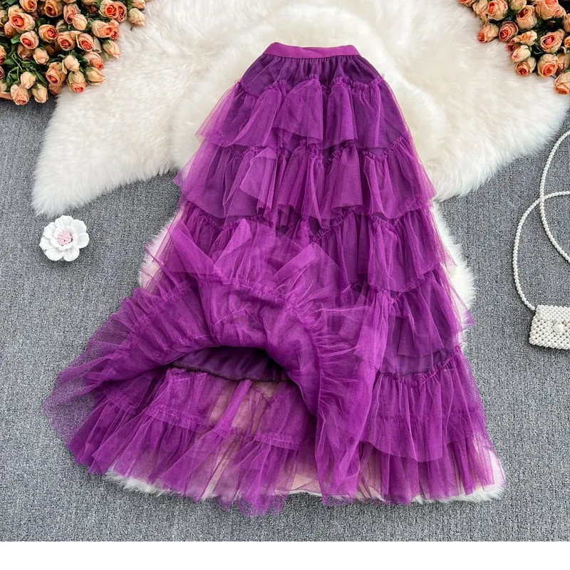 Rah-Rah Ruffled Tiers Tulle Tutu Skirts