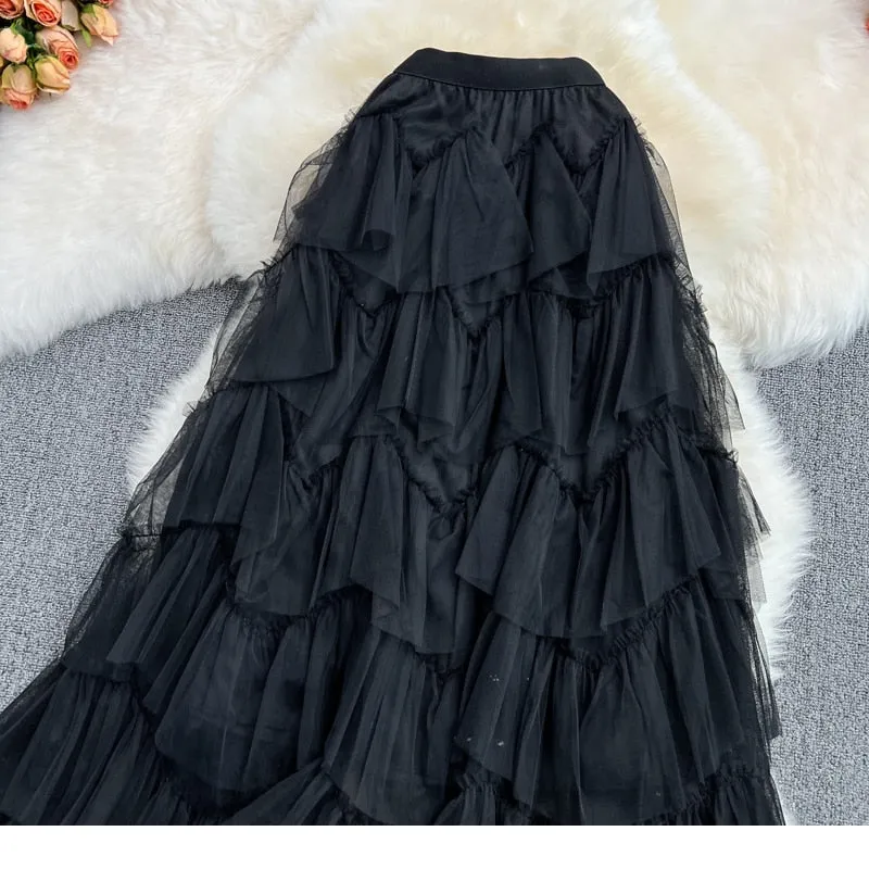 Rah-Rah Ruffled Tiers Tulle Tutu Skirts