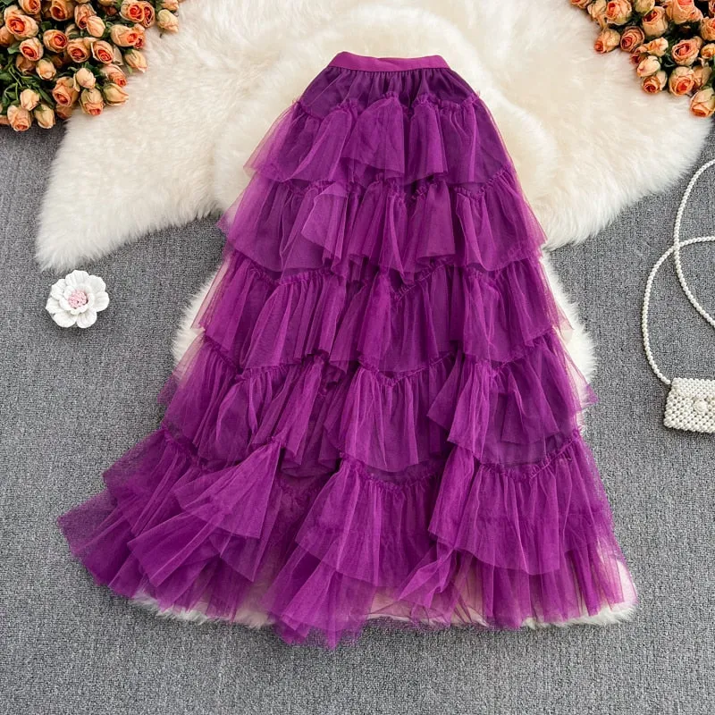 Rah-Rah Ruffled Tiers Tulle Tutu Skirts