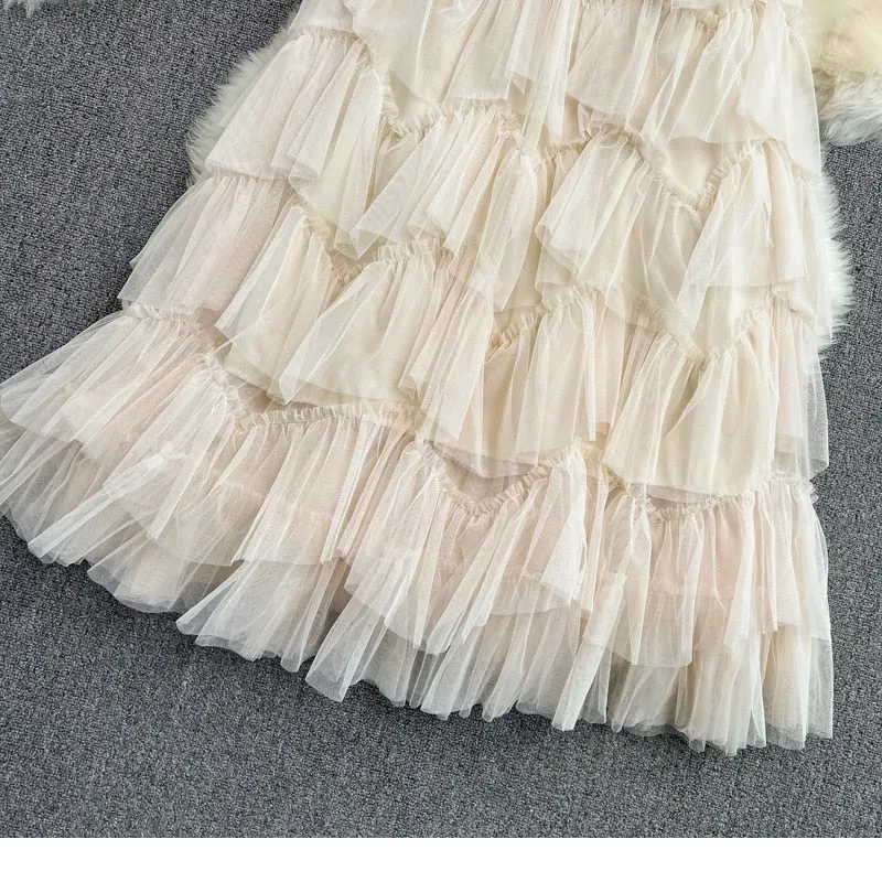 Rah-Rah Ruffled Tiers Tulle Tutu Skirts