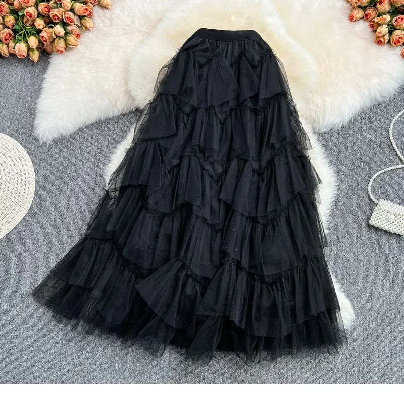 Rah-Rah Ruffled Tiers Tulle Tutu Skirts