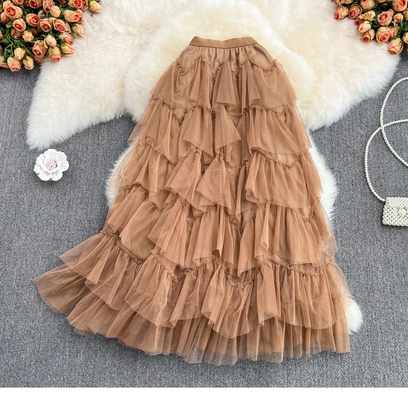 Rah-Rah Ruffled Tiers Tulle Tutu Skirts