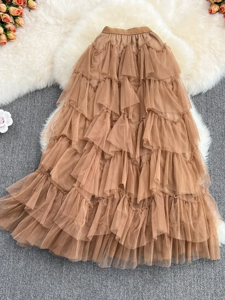 Rah-Rah Ruffled Tiers Tulle Tutu Skirts