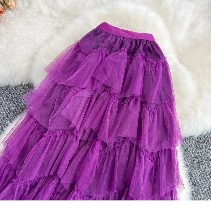 Rah-Rah Ruffled Tiers Tulle Tutu Skirts