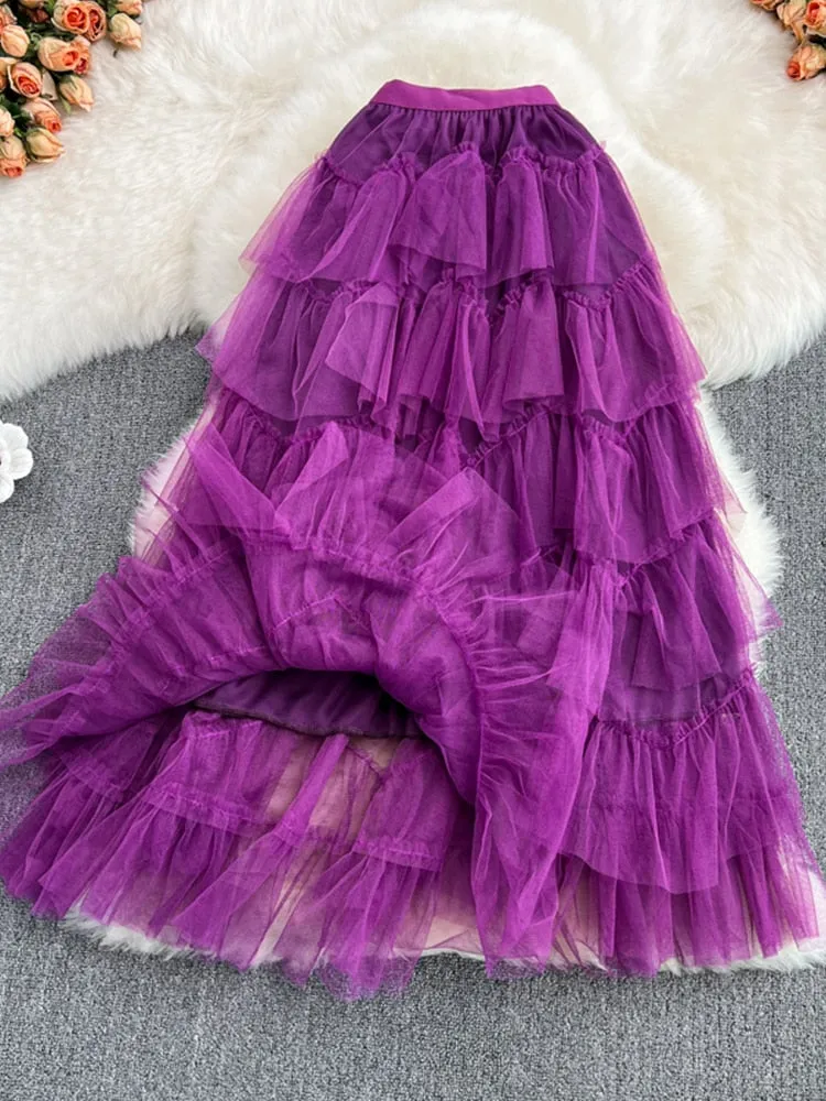 Rah-Rah Ruffled Tiers Tulle Tutu Skirts