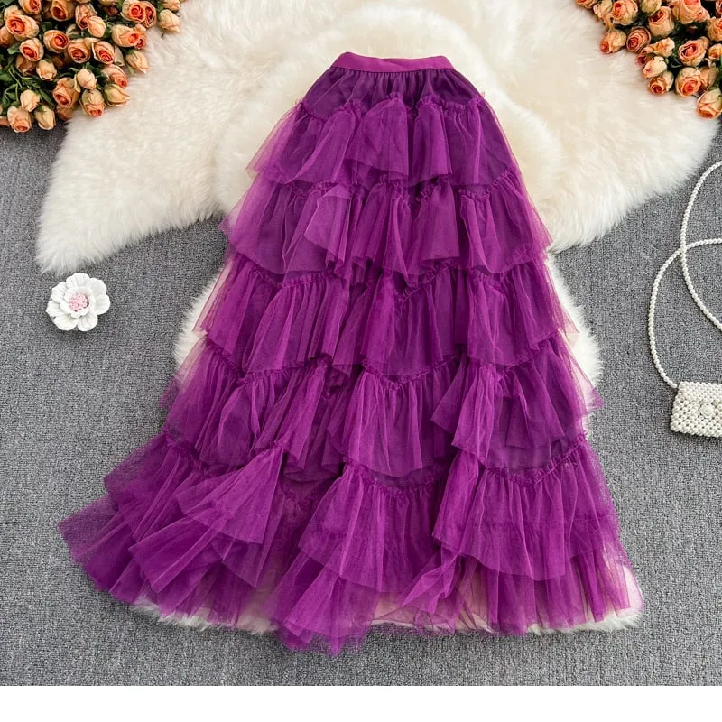 Rah-Rah Ruffled Tiers Tulle Tutu Skirts