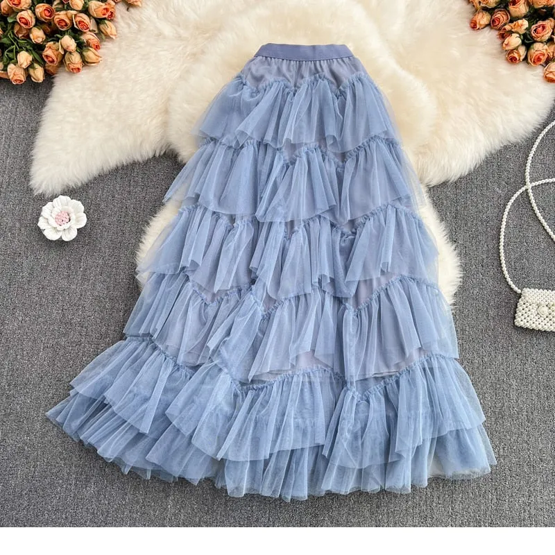 Rah-Rah Ruffled Tiers Tulle Tutu Skirts