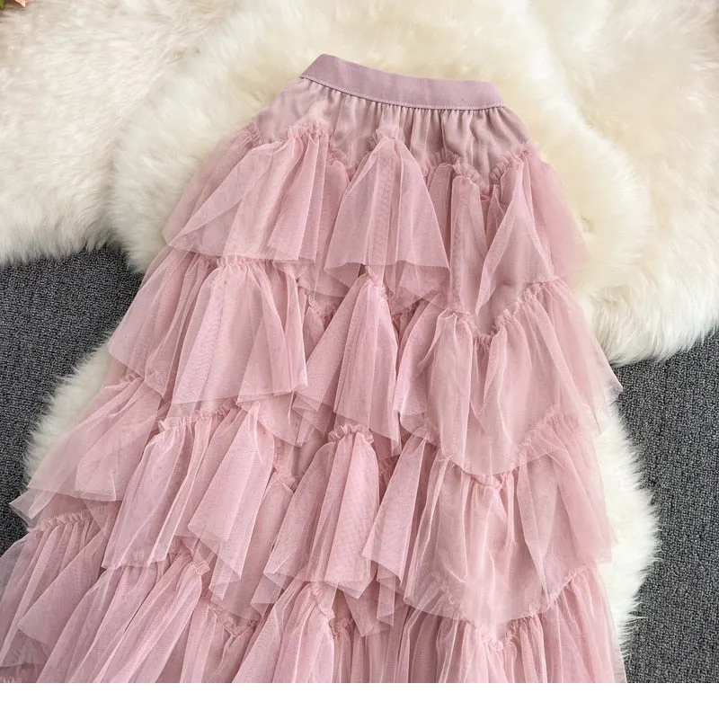 Rah-Rah Ruffled Tiers Tulle Tutu Skirts