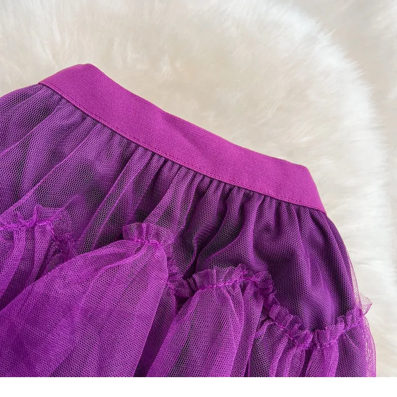 Rah-Rah Ruffled Tiers Tulle Tutu Skirts