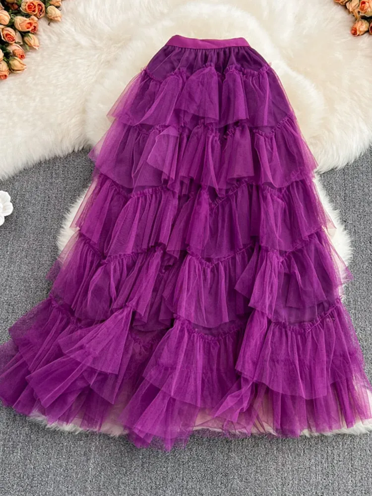 Rah-Rah Ruffled Tiers Tulle Tutu Skirts