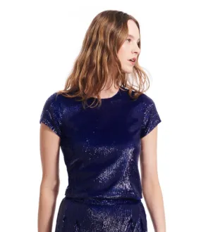 ROYAL SEQUIN TEE