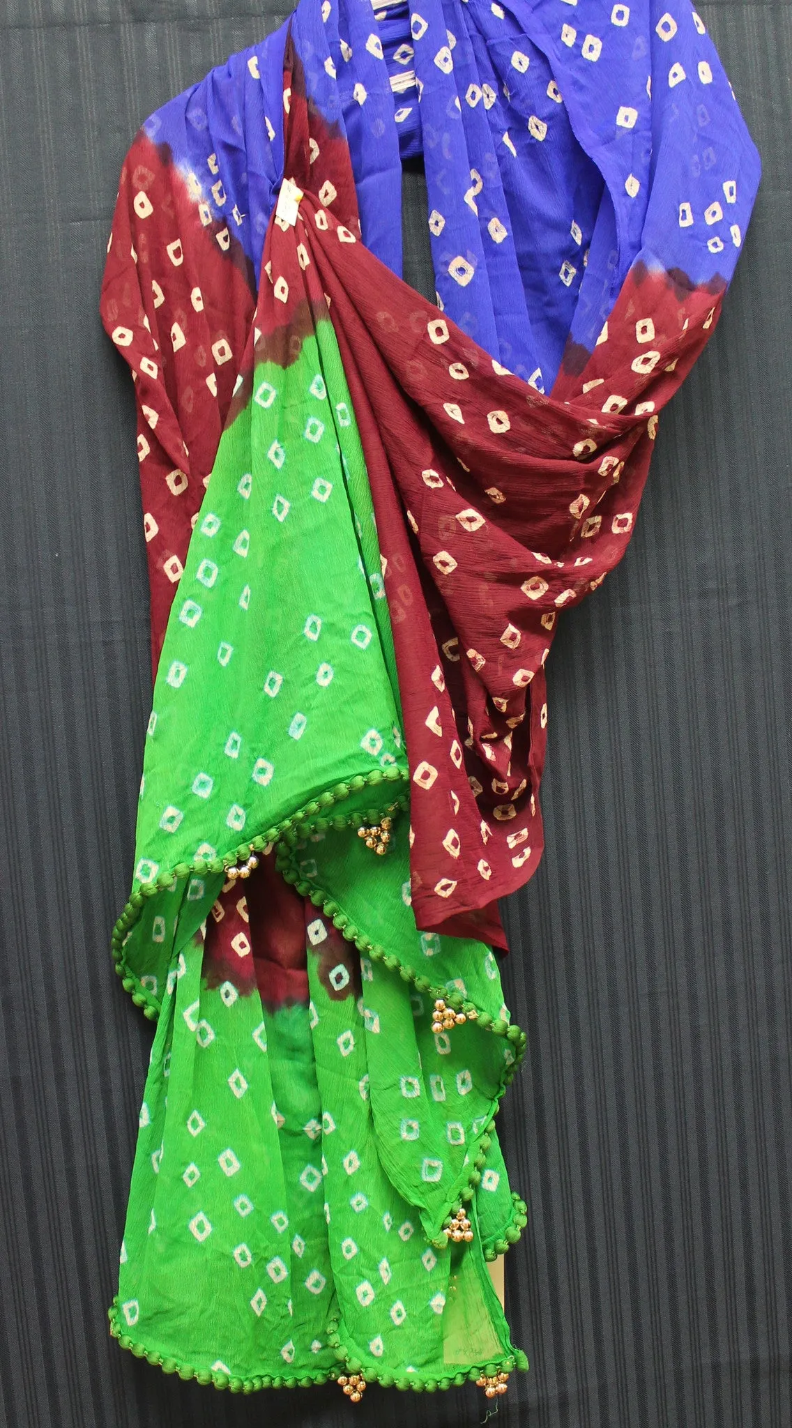 Scarf 4738 Georgette Tie Dye Dupatta Chunni Wrap Shawl Shieno Sarees