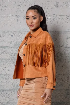 SUEDE FRINGE JACKET