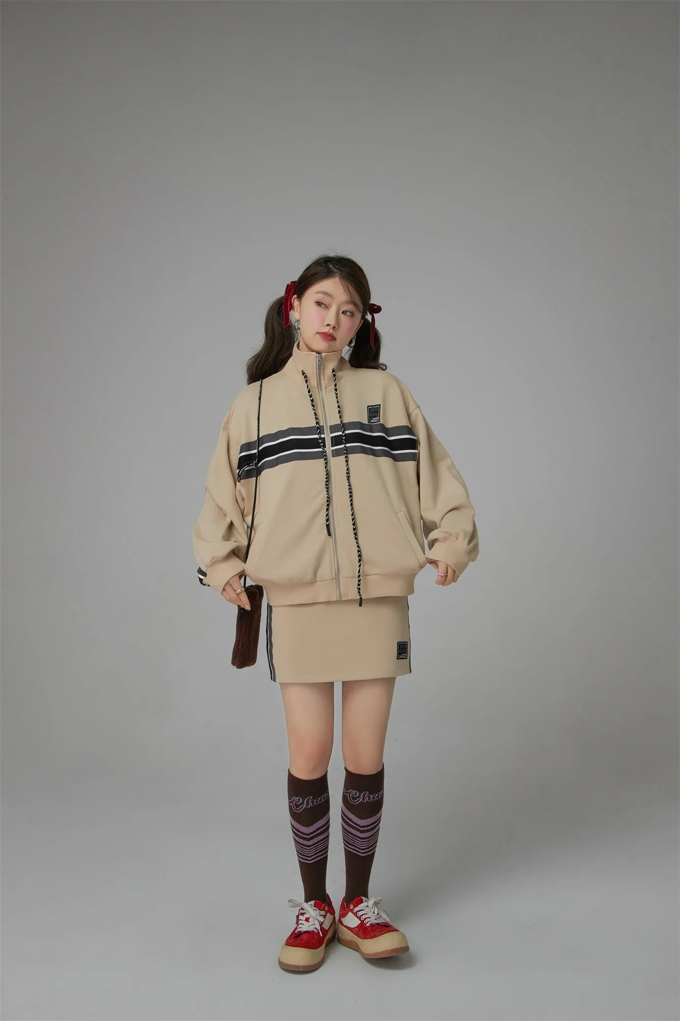 Through Time Zip-Up Loose-Fit Jacket