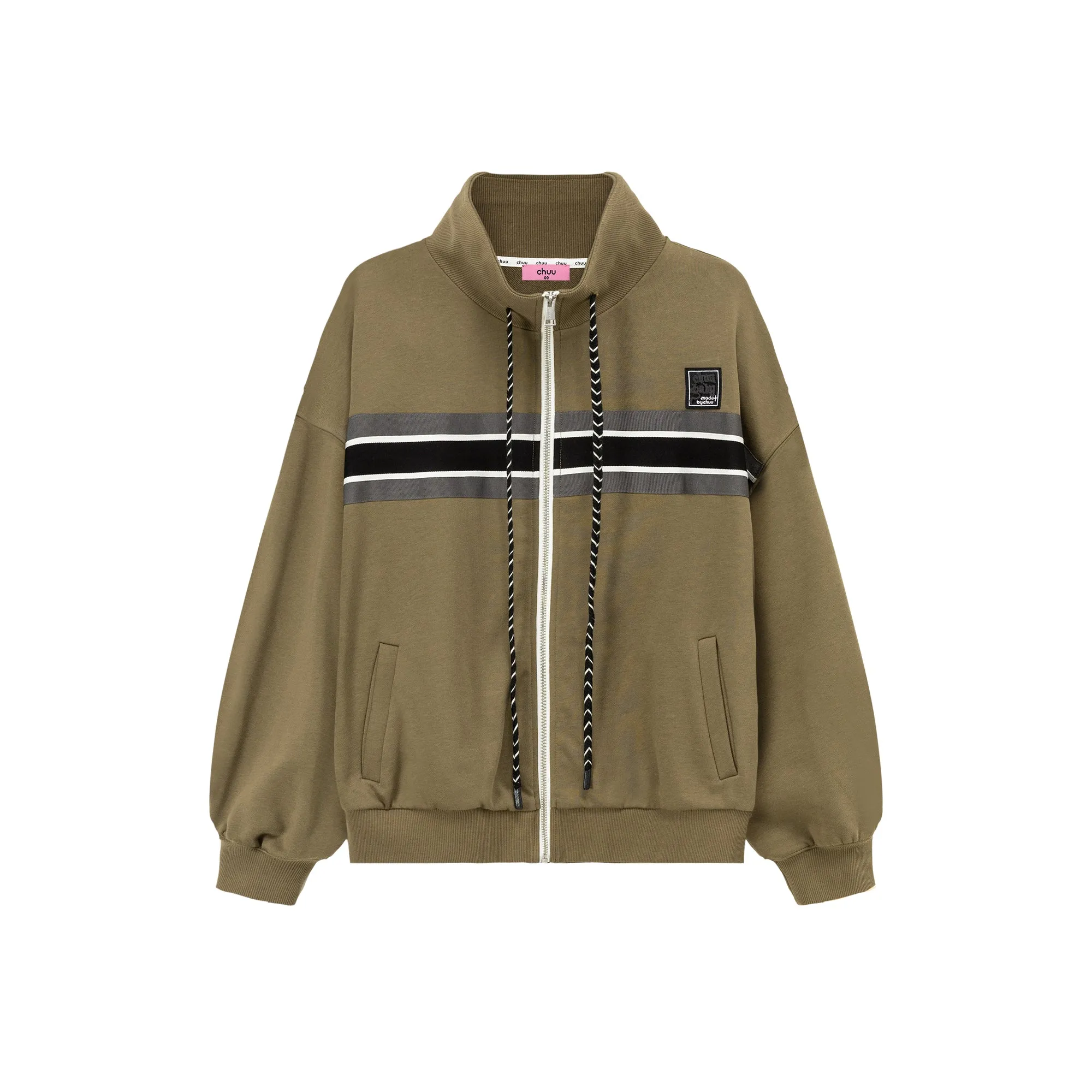 Through Time Zip-Up Loose-Fit Jacket