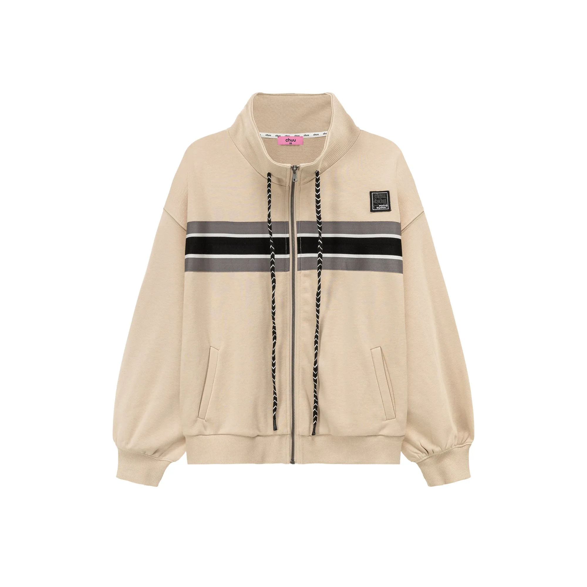 Through Time Zip-Up Loose-Fit Jacket