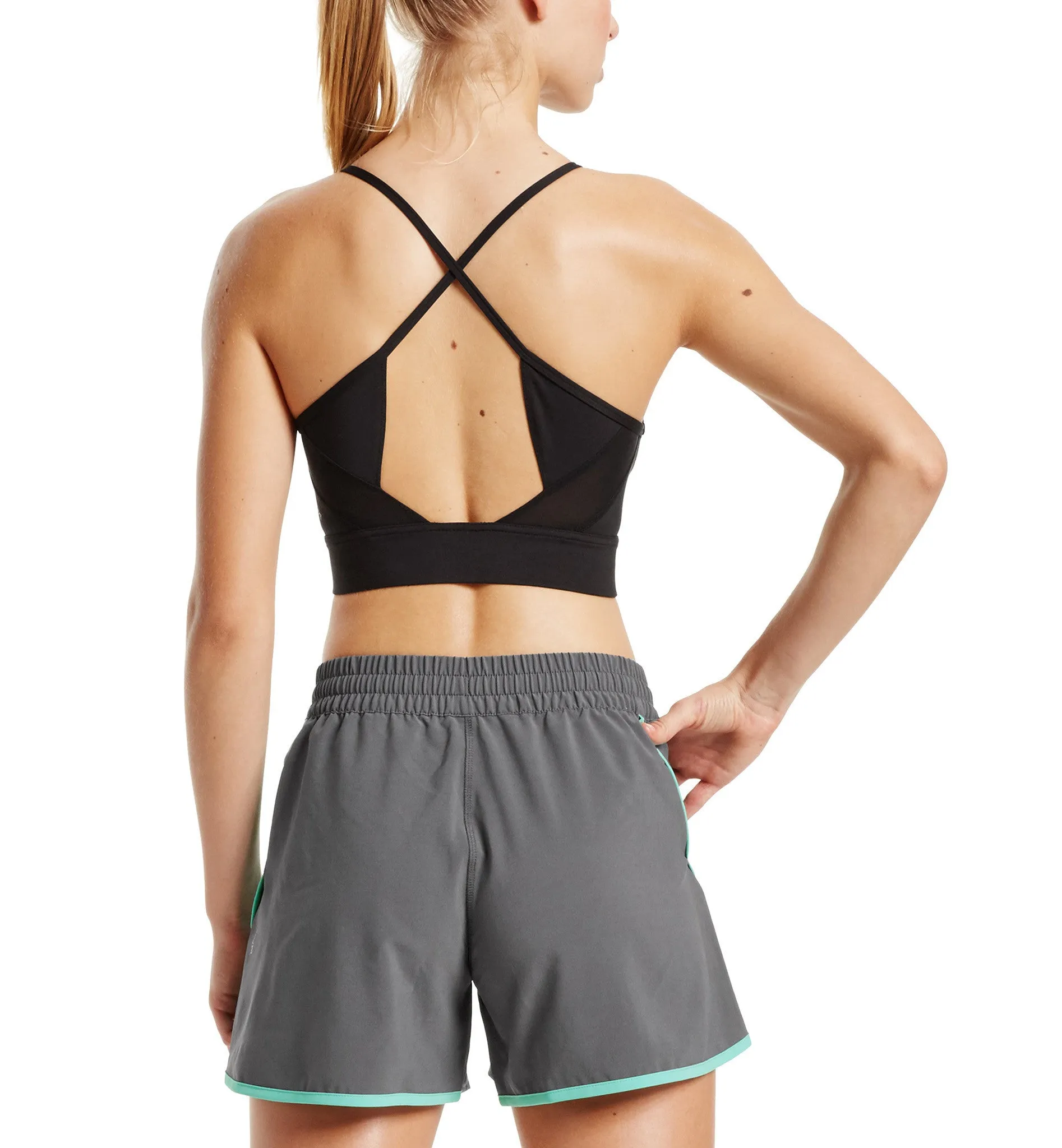 VaporActive Sensory Cross Back Medium Impact Sports Bra | Moonless Night