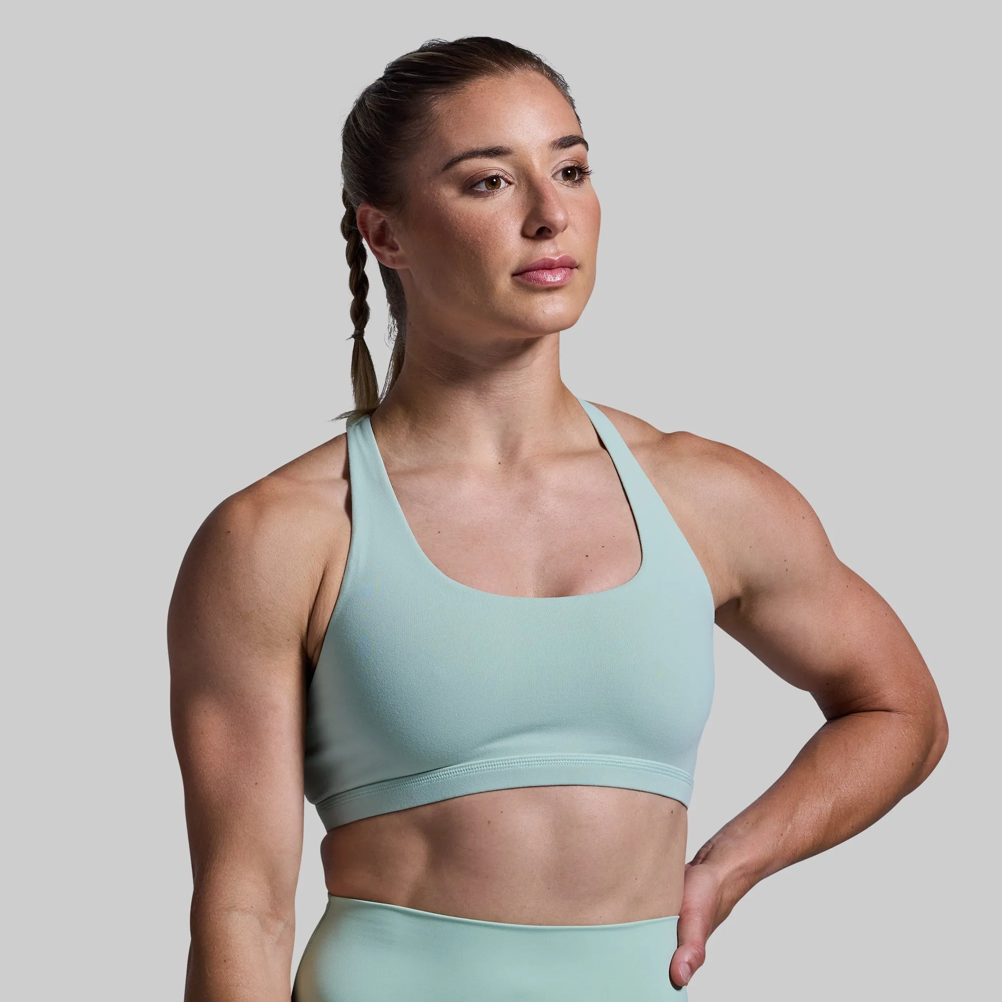 Vitality Sports Bra (Cameo Green)