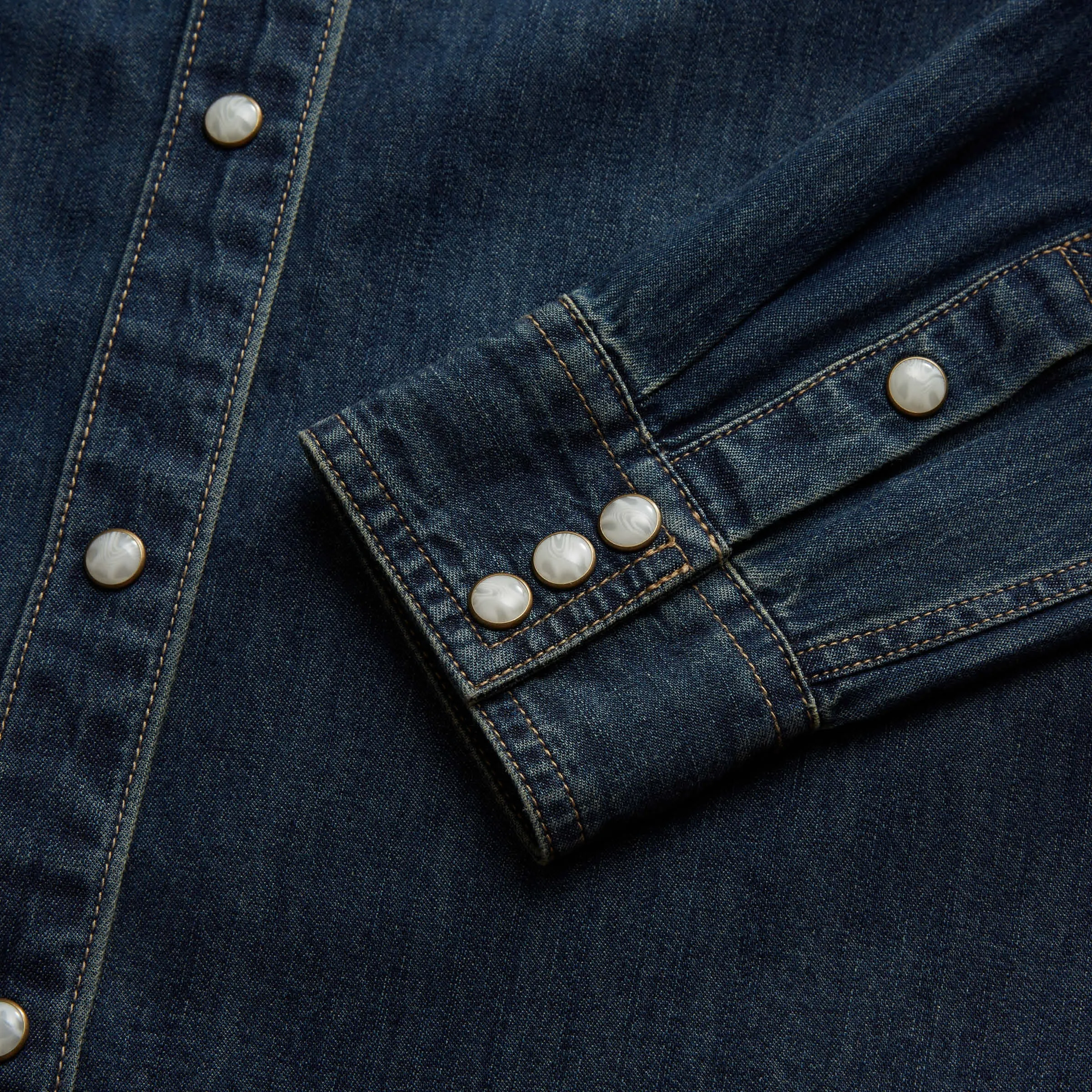 Women's Denim Pearl Snap