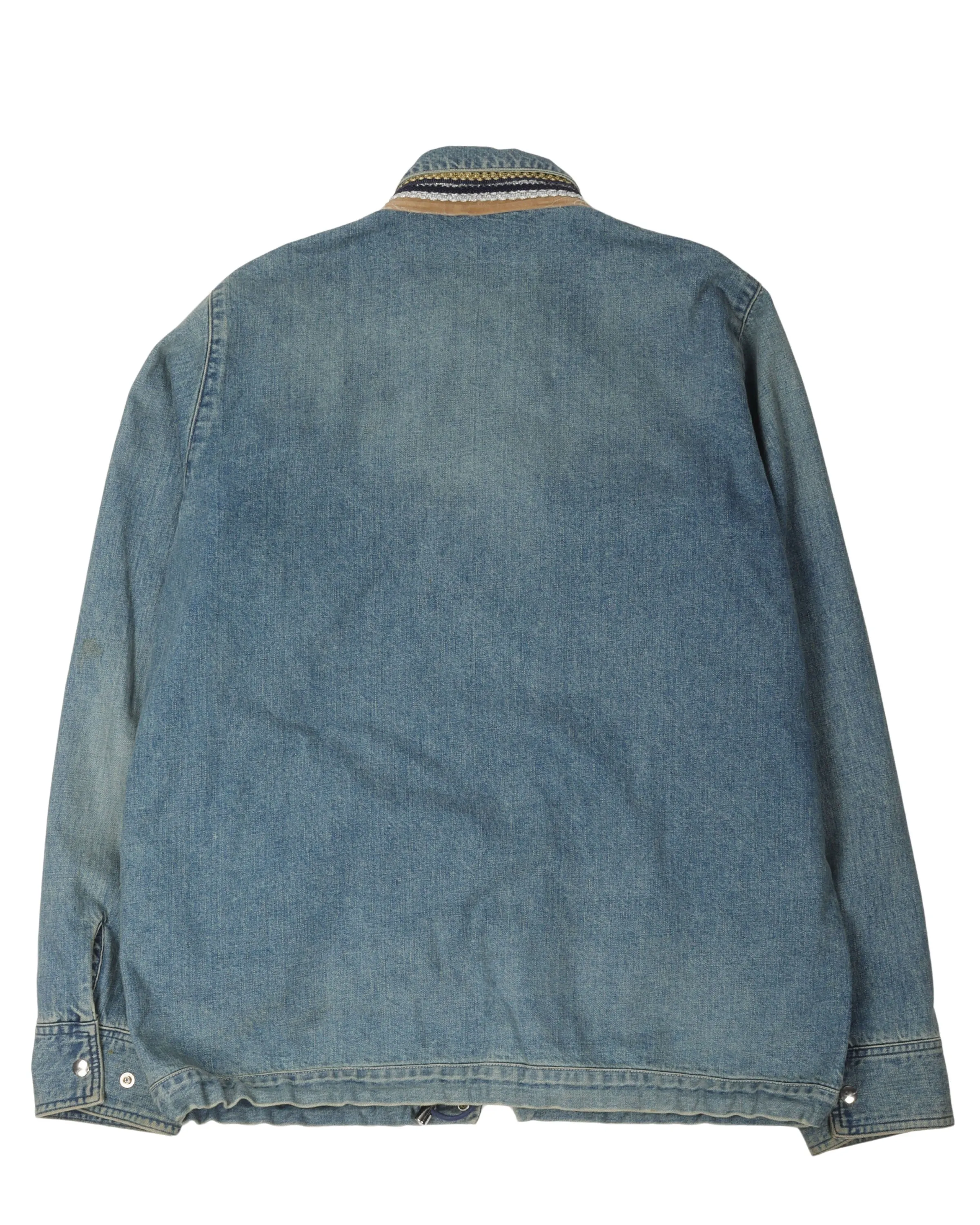 Zip-Up Denim Jacket